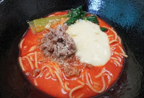 【とろ～りフォンデュ】新感覚冷やしWチーズ担々麺in豆乳