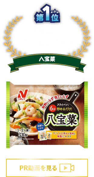 第1位 冷凍食品 ミールキット