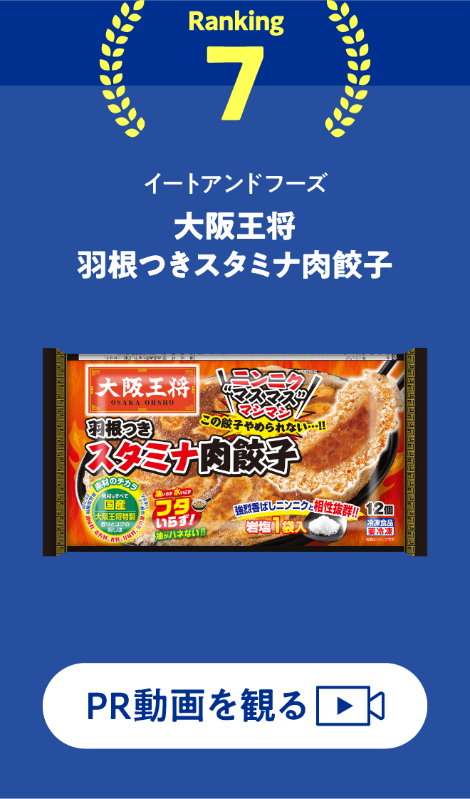 大阪王将 羽根つきスタミナ肉餃子