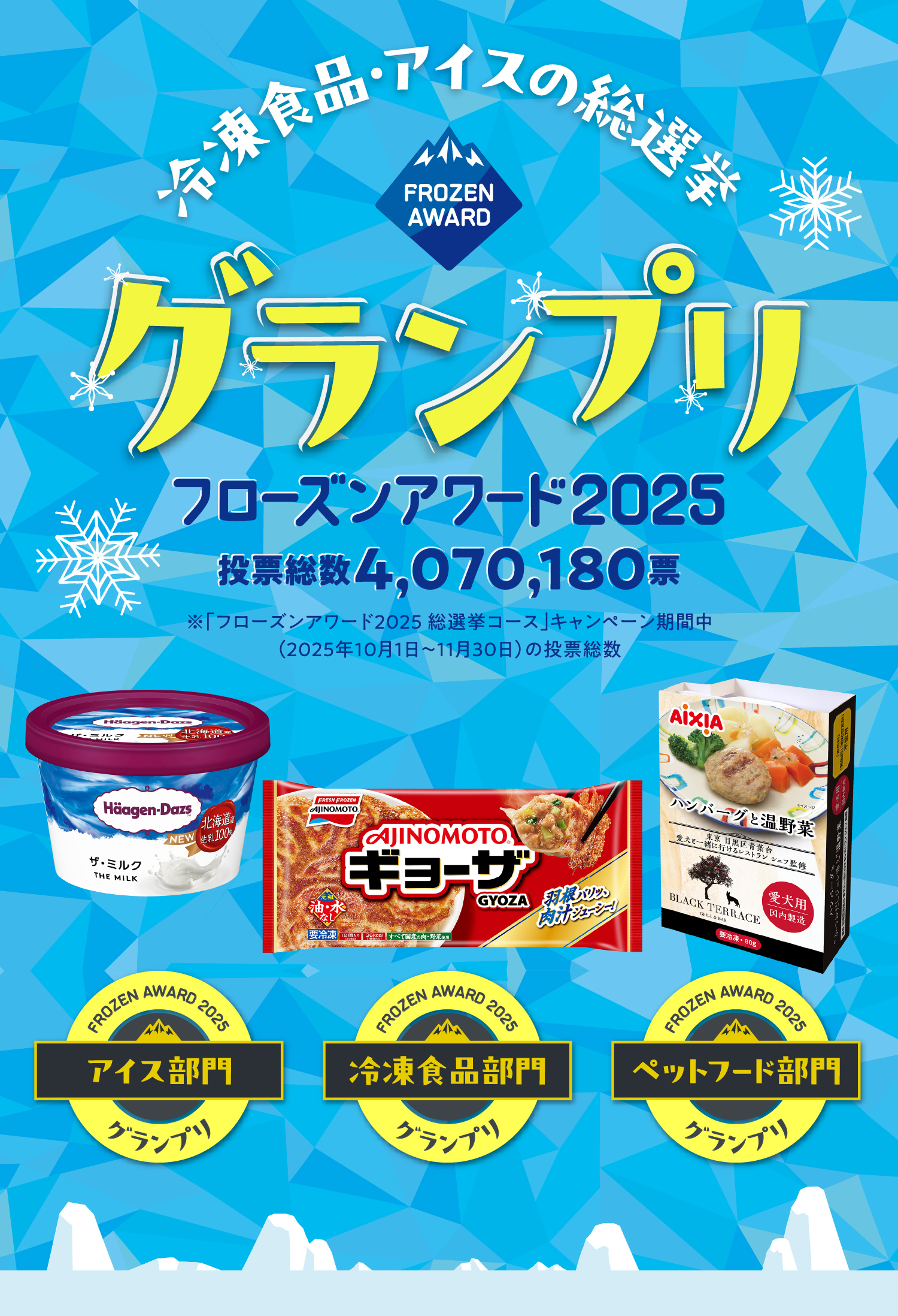 冷凍食品・アイスの総選挙 グランプリ