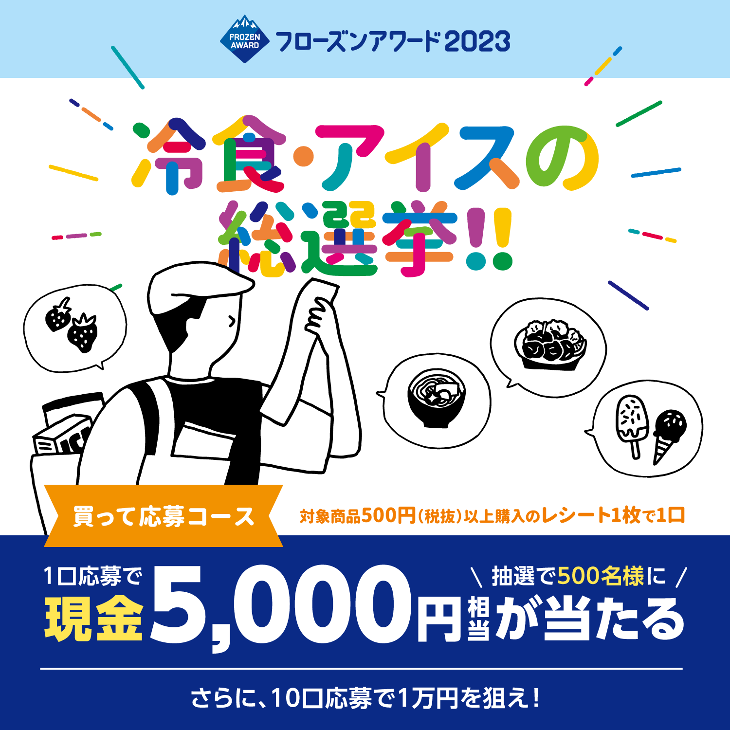 フローズンアワード2023 『冷凍食品・アイスクリーム総選挙』買って応募コース